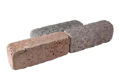 RIEMO Pflasterstein Herbstlaub (rot-grau) Kanten gebrochen L 22 cm B 6 cm H 8 cm