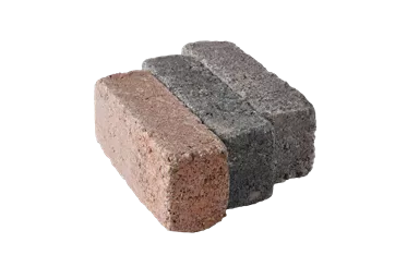 RIEMO Pflasterstein Herbstlaub (rot-grau) Kanten gebrochen L 22 cm B 6 cm H 8 cm