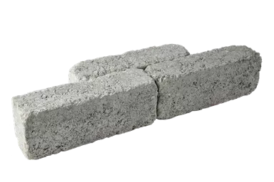 RIEMO Pflasterstein grau Kanten gebrochen L 22 cm B 6 cm H 8 cm