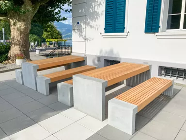 INTERMEZZO Tisch CORNER Holzrost inkl. 4 Schrauben L 186 cm B 80 cm H 12 cm