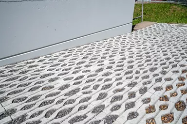 SENTONI Rasengitterstein mit Nocken grau glatt L 60 cm B 40 cm H 10 cm