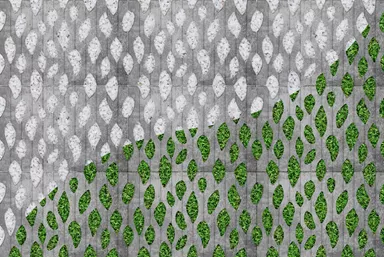 SENTONI Rasengitterstein mit Nocken grau glatt L 60 cm B 40 cm H 10 cm