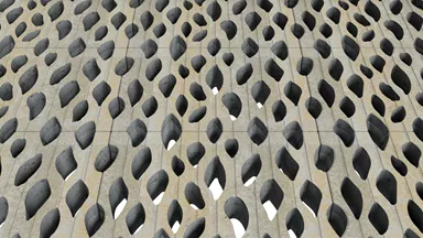 SENTONI Rasengitterstein mit Nocken grau glatt L 60 cm B 40 cm H 10 cm