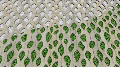 SENTONI Rasengitterstein mit Nocken grau glatt L 60 cm B 40 cm H 10 cm