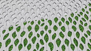 SENTONI Rasengitterstein mit Nocken grau glatt L 60 cm B 40 cm H 10 cm