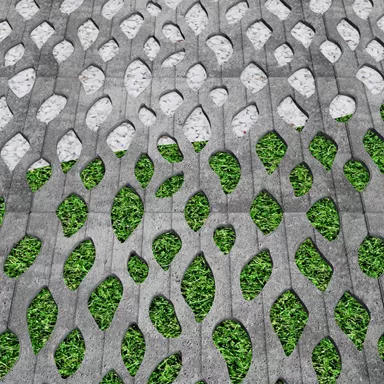 SENTONI Rasengitterstein mit Nocken grau glatt L 60 cm B 40 cm H 10 cm