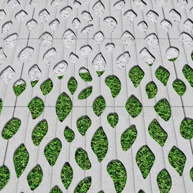 SENTONI Rasengitterstein mit Nocken grau glatt L 60 cm B 40 cm H 10 cm