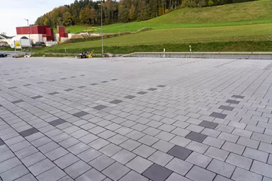 CLIMA STONE Drain mit BRIDGE Nockenverbund grau fein gefast L 28 cm B 28 cm H 8 cm