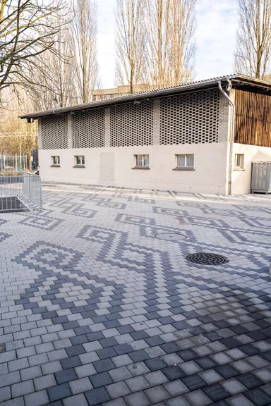 VS 5 Schwerlaststein mit Verschiebesicherung grau glatt gefast L 30 cm B 15 cm H 10.8 cm