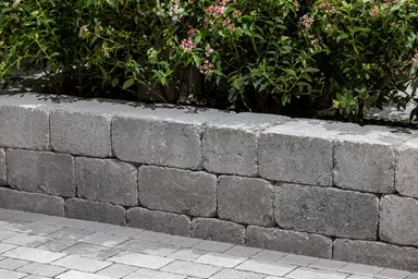 CUATRO Mauersteine Kanten gebrochen naturgrau L 20-35 cm B 25 cm H 15 cm