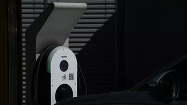 Betonelement für Ladestation einfach grau glatt vollkantig bewehrt L 34 cm B 34 cm H 166 cm