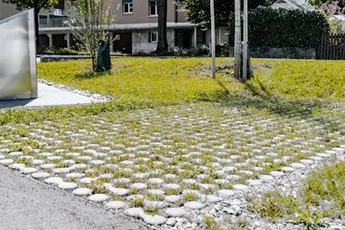 LUNIX Rasengitterstein grau glatt L 53.2 cm 39.9 cm H 12 cm