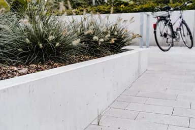 ROZTEC Winkelplatten Typ Midi bewehrt grau glatt gefast L 200 cm B 45 cm H 75 cm W 9 cm