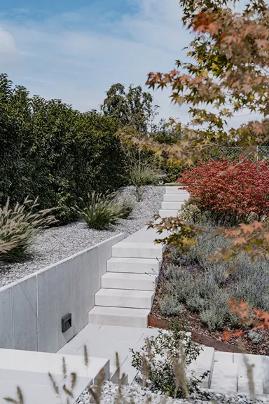 EXACTA LIGHT Winkelplatte Typ 1 grau glatt gefast bewehrt L 49 cm B 30 cm H 55 cm W 6 cm