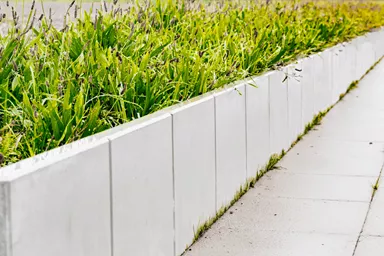 EXACTA Winkelplatte Typ 1 grau glatt gefast bewehrt L 49 cm B 30 cm H 55 cm W 12 cm