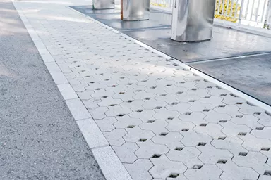 SIX-SILENTA Ökostein mit Nocken Normalstein grau vollkantig L 19.7 cm B 17 cm H 10 cm