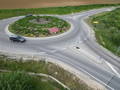 STRADAFINO Bankett- und Spurelement grau gerillt gefast L 50 cm B 50 cm H 14 cm