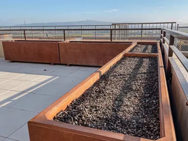 FERRO CONCRETE Pflanzentrog rechteckig Rost glatt L 200 cm B 60 cm H 60 cm W 5 cm