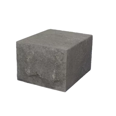 CUATRO Mauersteine schwarz-weiss mit 1-seitiger Felsstruktur L 20-35 cm B 25 cm H 15 cm