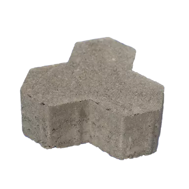 SIX-SILENTA Verbundstein mit Nocken Normalstein grau glatt vollkantig L 19.7 cm B 17 cm H 8 cm