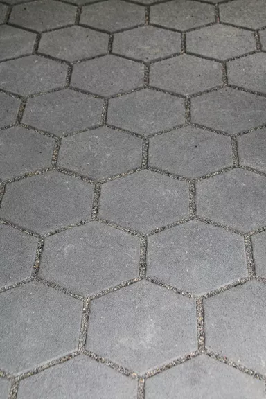 OMEGA Ökosteine Normalstein grau glatt fein gefast L 28.5 cm B 25 cm H 6 cm