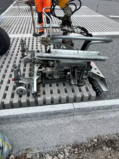 RAINA Rasenliner mit Verschiebesicherung grau glatt L 60 cm B 40 cm H 10 cm