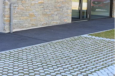 LUNIX Rasengitterstein grau glatt L 53.2 cm 39.9 cm H 12 cm