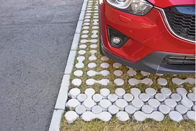 LUNIX Rasengitterstein grau glatt L 53.2 cm 39.9 cm H 12 cm