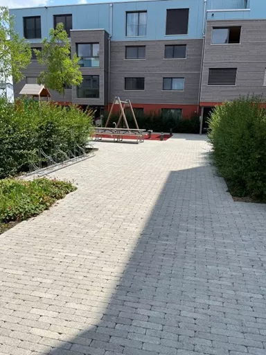 RIEMO Pflasterstein grau Kanten gebrochen L 22 cm B 6 cm H 8 cm