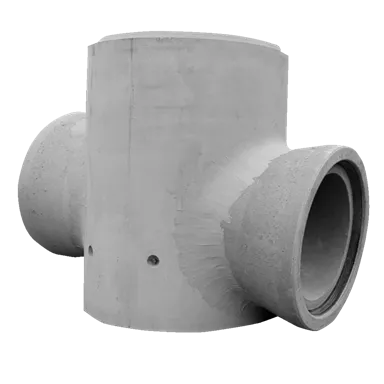 CENTUB Spezialschachtunterteil exkl. Anschlussformstücke DN 2000 H 2310 mm h1 2010 mm W 120 mm