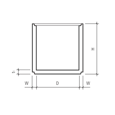 Betonrohre mit Boden D 150 bis 300 cm unbewehrt