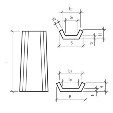 Wildbachschalen leicht bewehrt