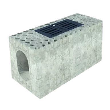 Servicestück und Schachtrahmen zu Schlitzrinne Typ Bern