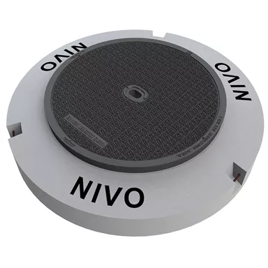 NIVO höhenverstellbare Gussdeckel und Strassenroste mit Beto onrahmen