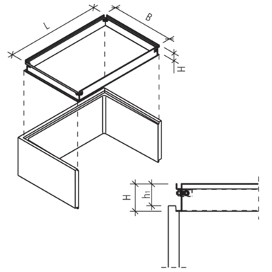 Lichtschachtaufsatzelemente