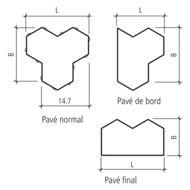 SIX SILENTA Verbundsteine vollkantig