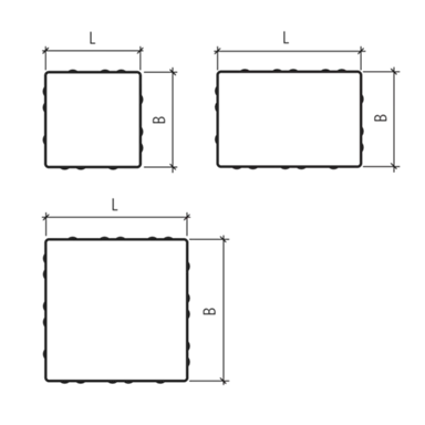 VEGAS Pflastersteine mit Nocken fein gefast