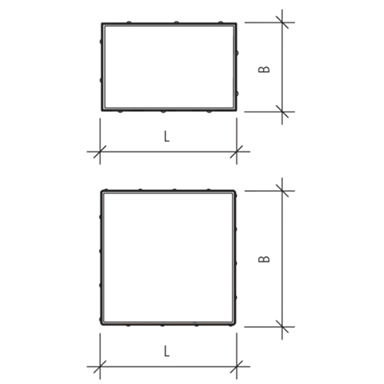 Schrittplatten mit Nocken