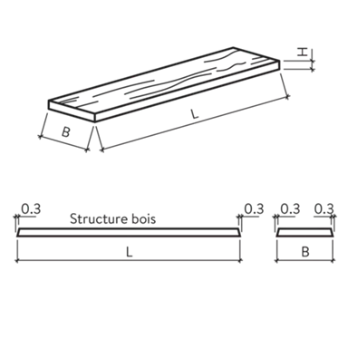 Landhausdiele mit Holzstruktur