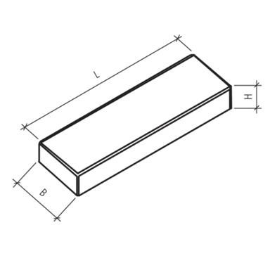 CLASSIC<sup>®</sup> Blockstufen gefast glatt