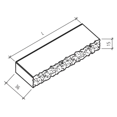 SANTURO<sup>®</sup> Blockstufen gefast gestrahlt