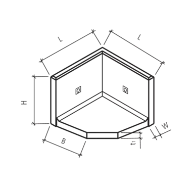 ROZTEC<sup>®</sup> MINI Winkelplatten Eckstücke gestrahlt