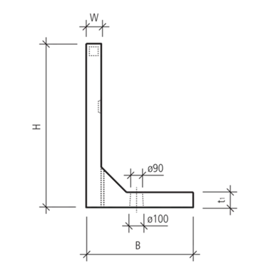 Perronwinkel Eckelemente