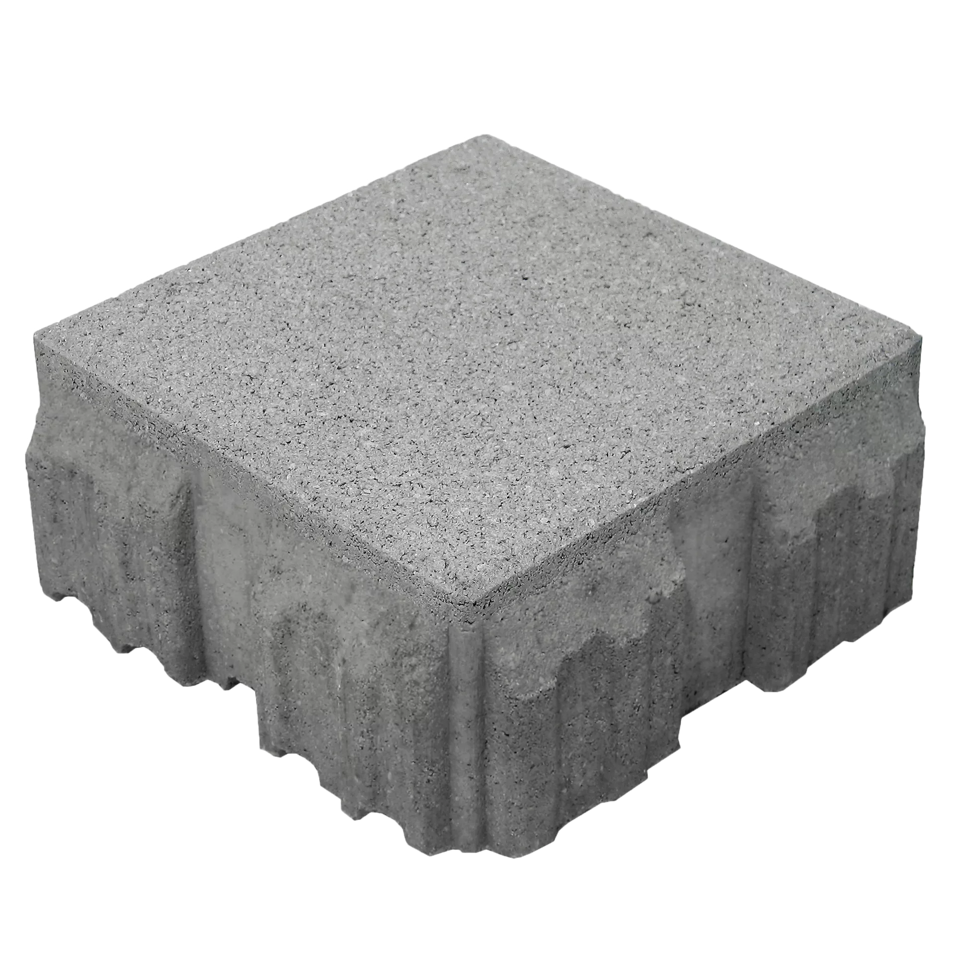 VS 5 Schwerlast Ökostein mit Verschiebesicherung englisch pal. grau glatt gefast L 22.5 cm B 22.5 cm H 10.8 cm