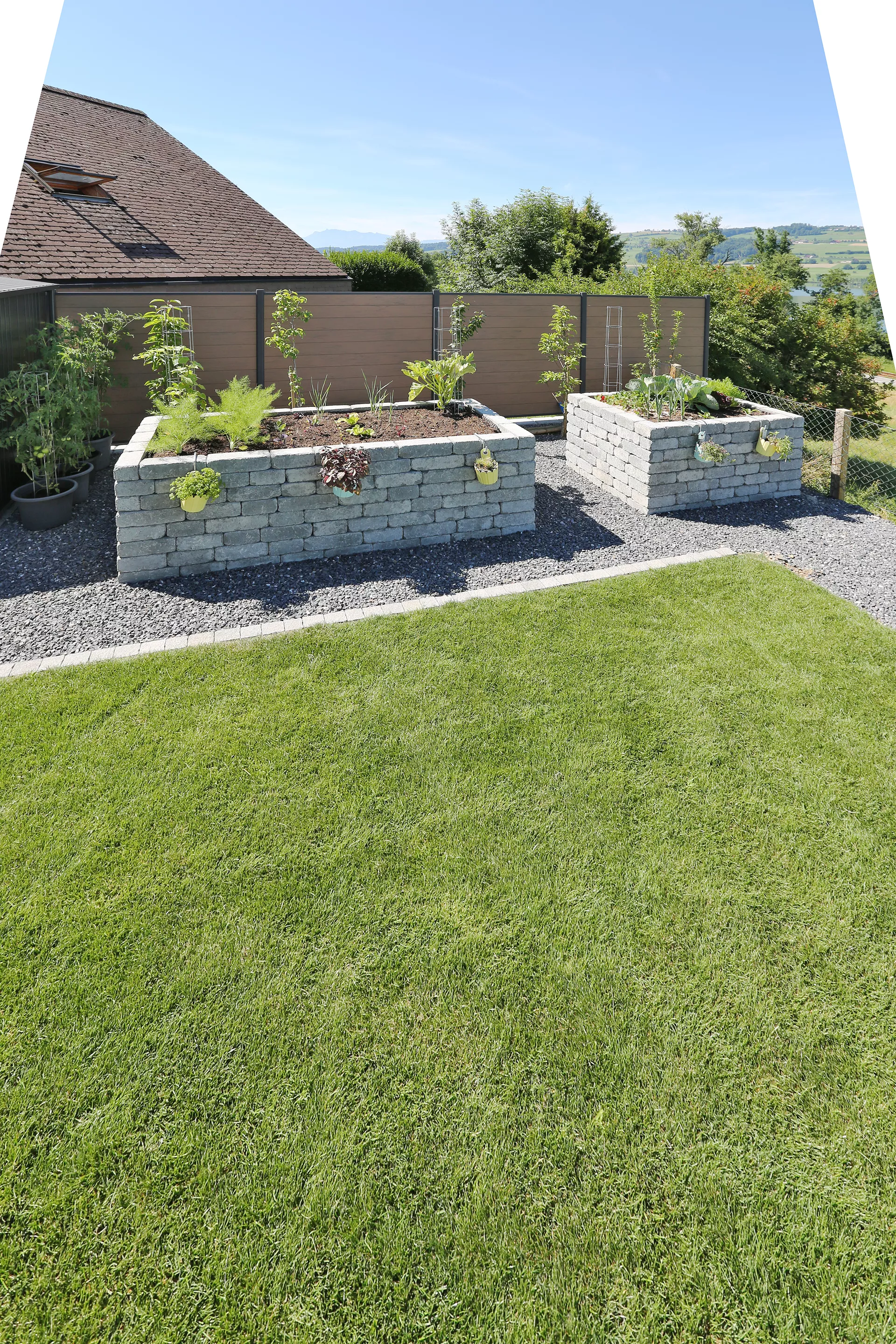 CUATRO Mauersteine Kanten gebrochen naturgrau L 20-35 cm B 25 cm H 15 cm