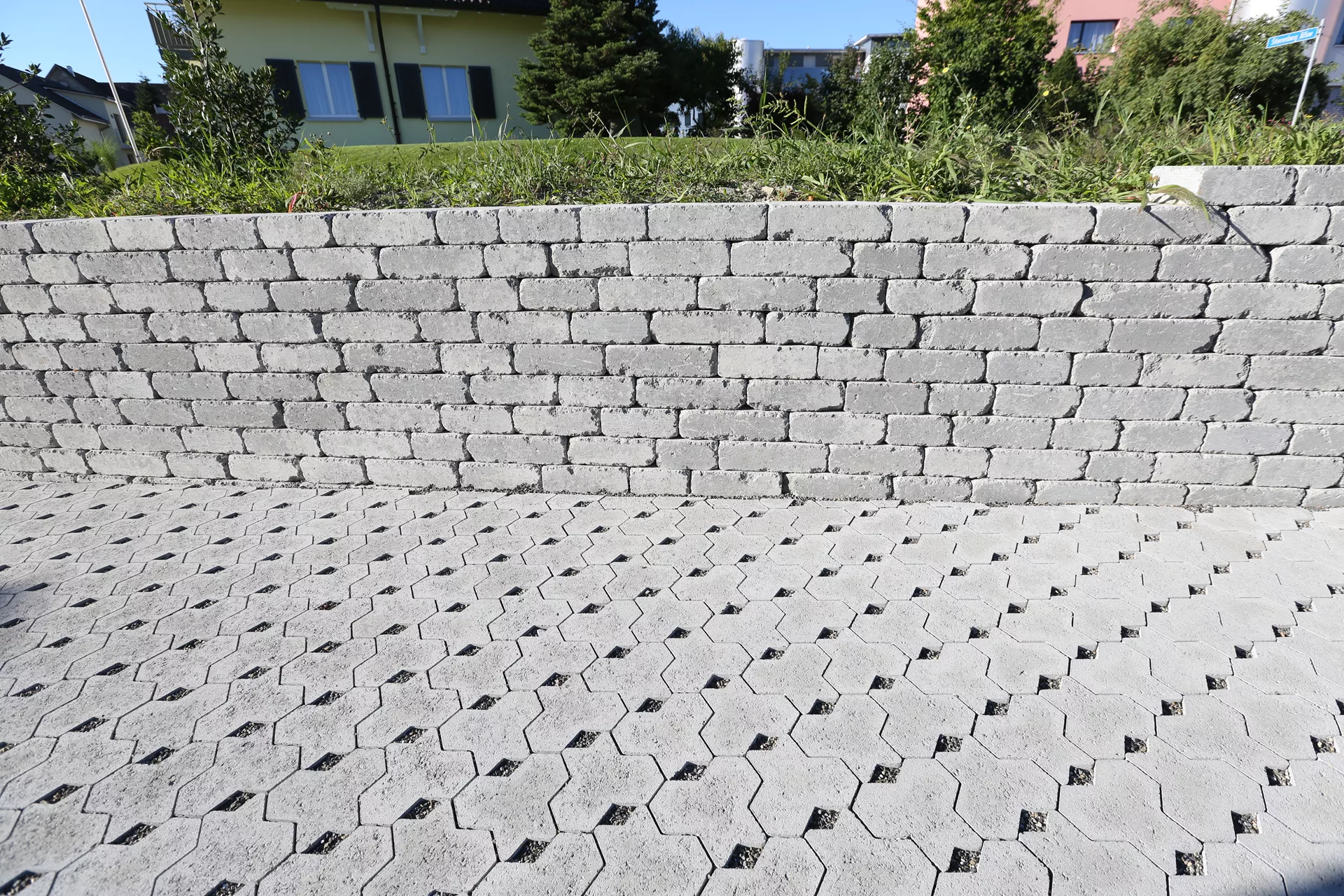 TEGULA SPLITT Ökostein mit Nocken Normalstein grau vollkantig L 23.2 cm B 17.2 cm H 7 cm