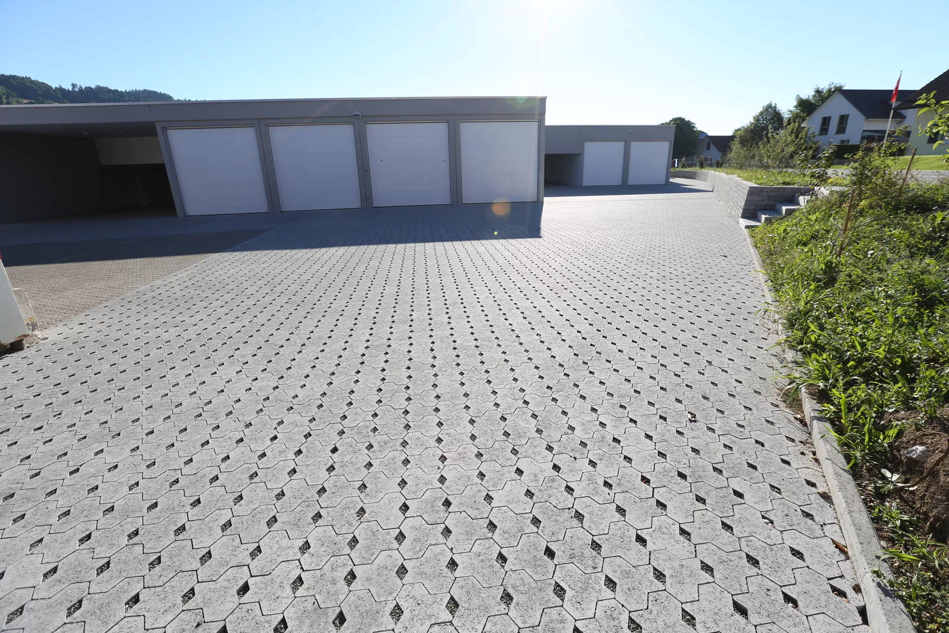 TEGULA SPLITT Ökostein mit Nocken Normalstein grau vollkantig L 23.2 cm B 17.2 cm H 7 cm