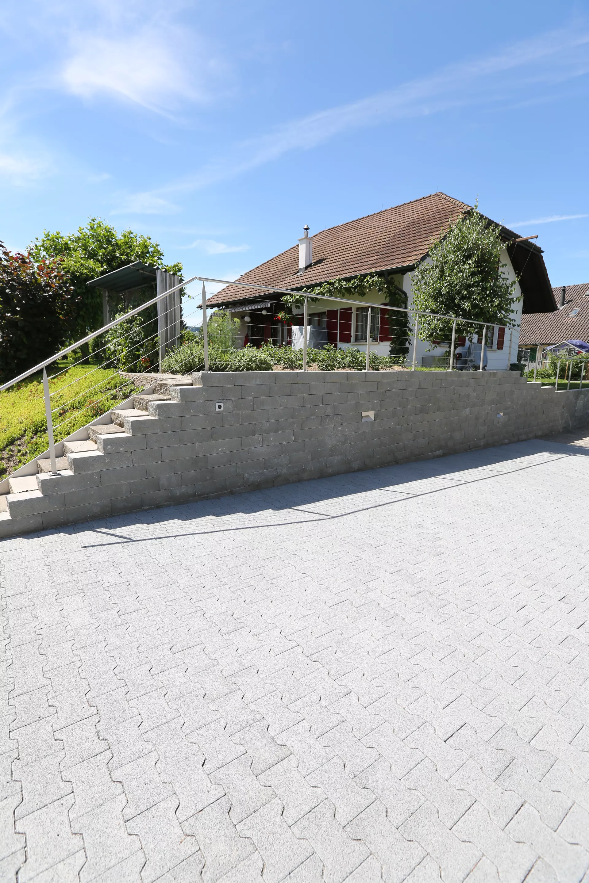 SANTURO Spaltsteinmauerstein 1-seitig gespalten grau L 25-60 cm B 25 cm H 15 cm