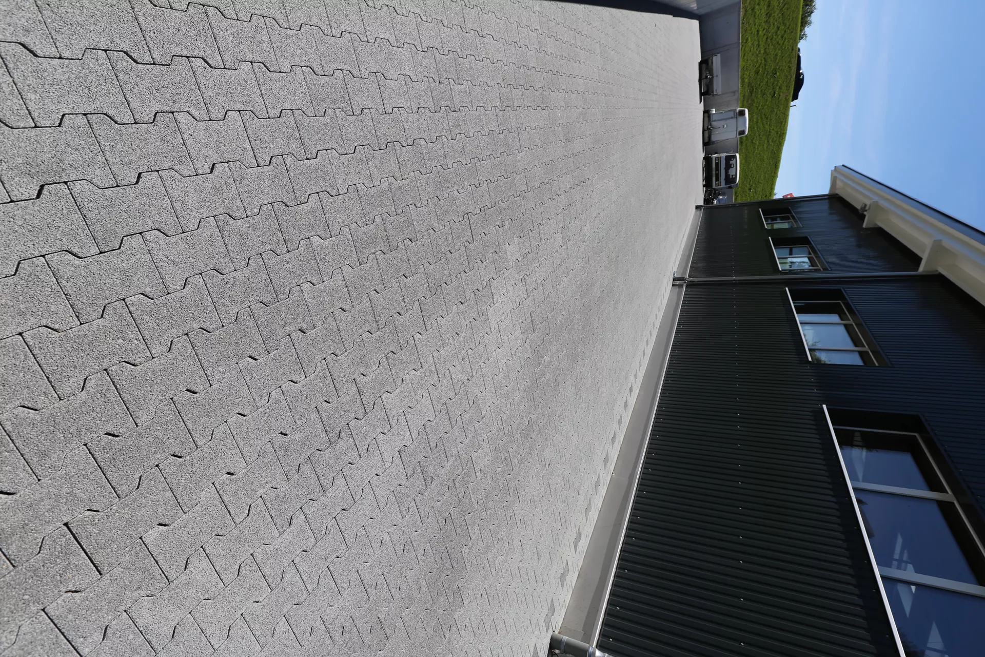 H Sickerstein Normalstein grau fein gefast L 20 cm B 16.5 cm H 8 cm