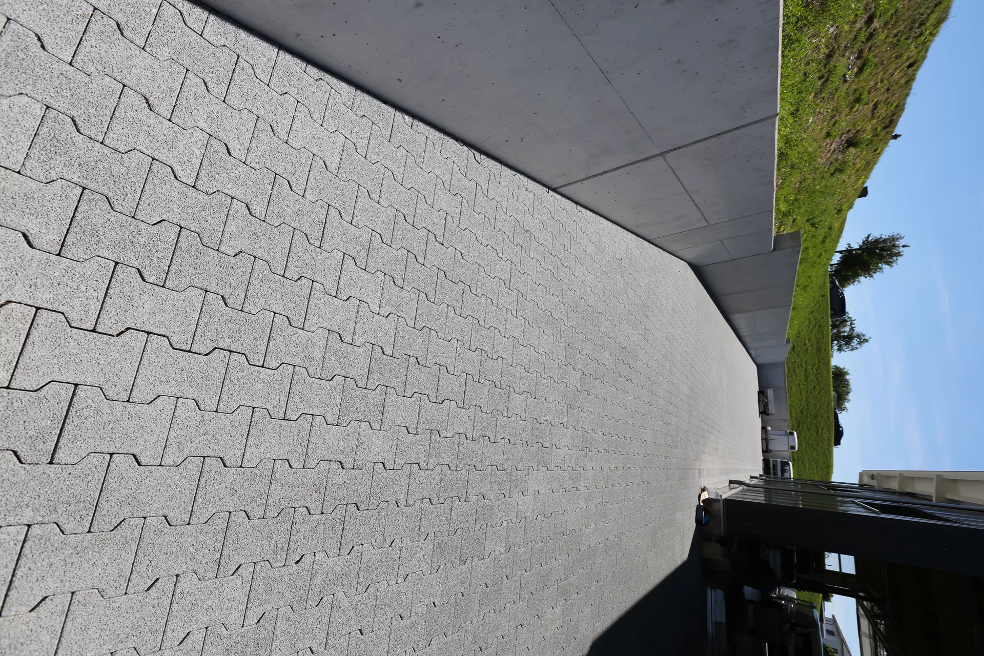 H Sickerstein Normalstein grau fein gefast L 20 cm B 16.5 cm H 8 cm